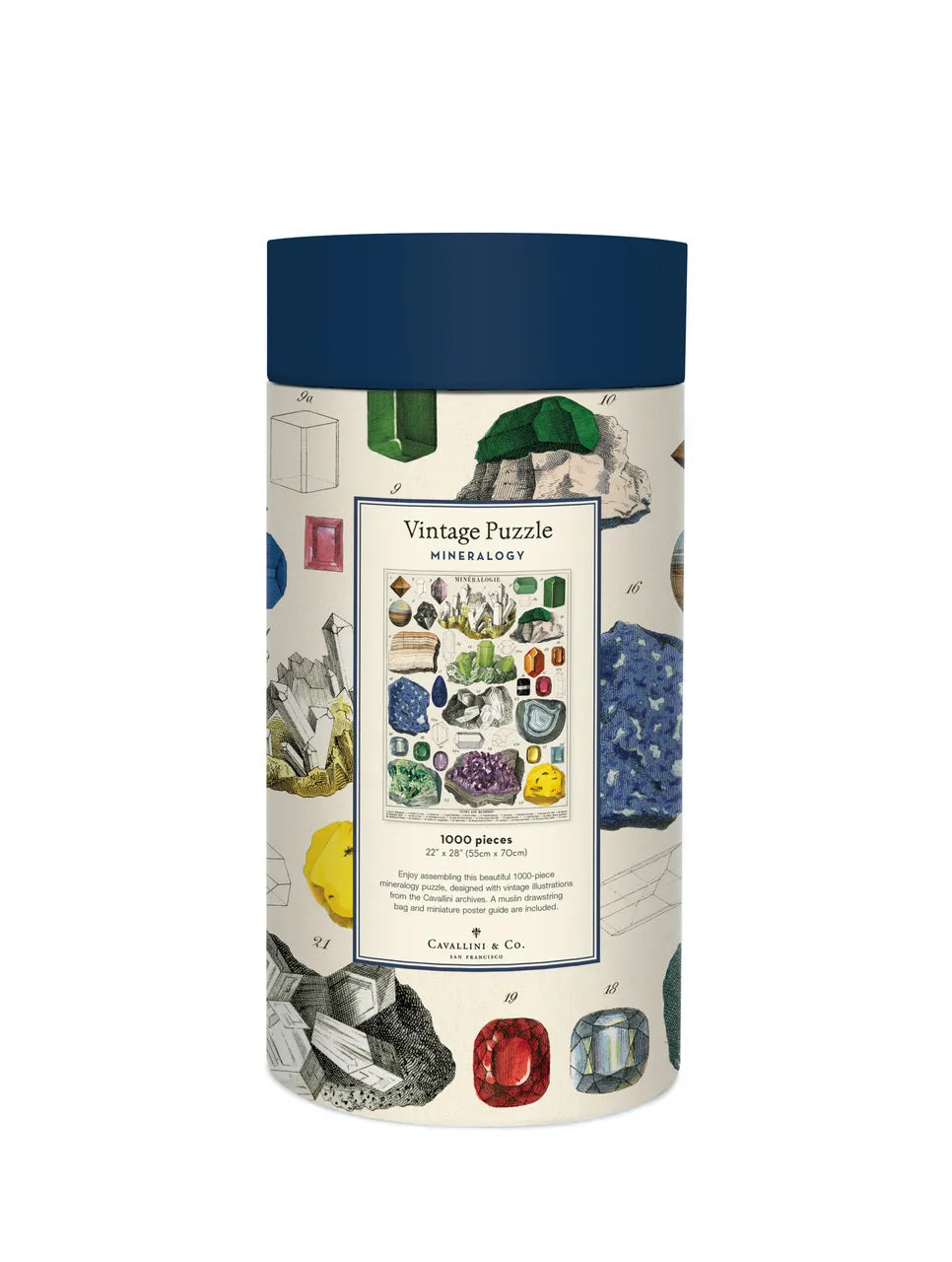 Cavallini & Co. Minerology 1000 Piece Puzzle Kid-centered learning Fun-based learning