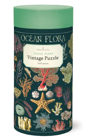 Cavallini & Co. Ocean Flora 1000 Piece Puzzle Play & learn Holistic