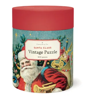 Happy hands Cavallini & Co. Santa Claus 500 Piece Holiday Puzzle