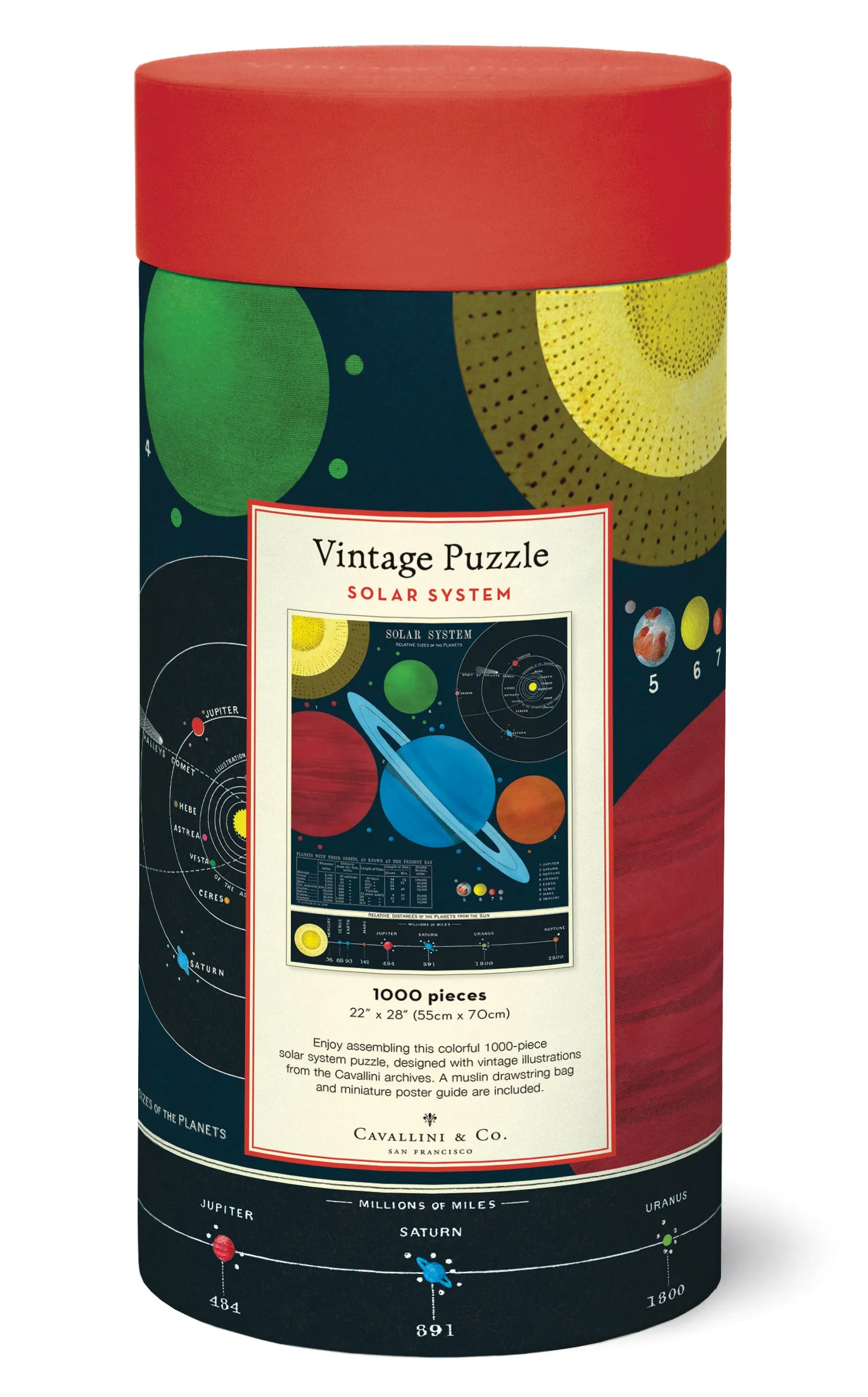 Cavallini & Co. Solar System 1000 Piece Puzzle Kids essentials