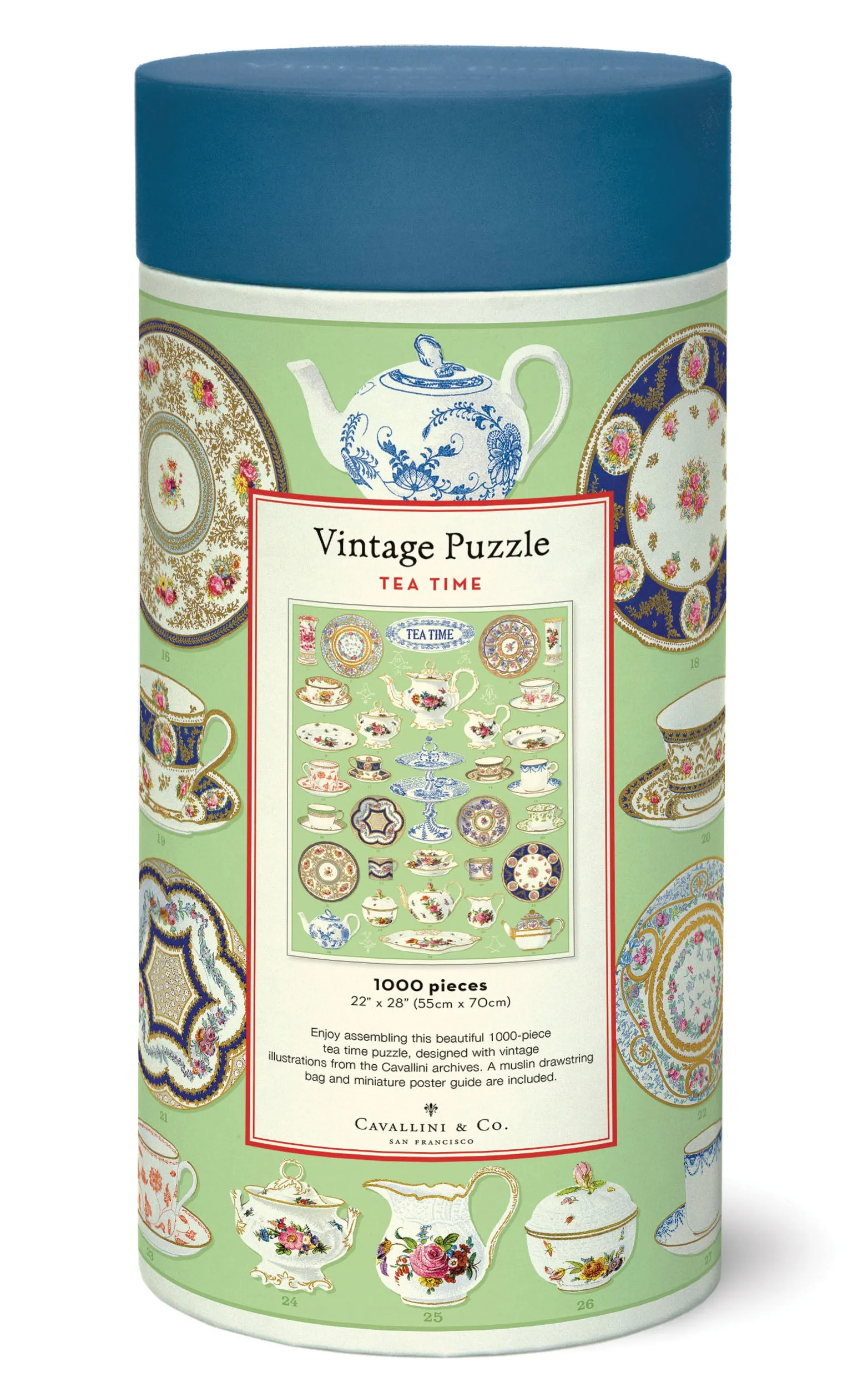 Cavallini & Co. Tea Time 1000 Piece Puzzle Curiosity starters