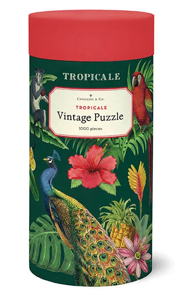 Cavallini & Co. Tropicale 1000 Piece Puzzle Educational fun Enrichment activities