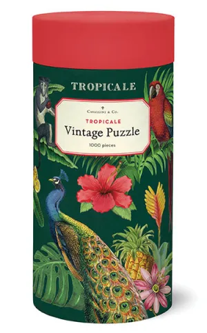 Cavallini & Co. Tropicale 1000 Piece Puzzle Educational fun Enrichment activities