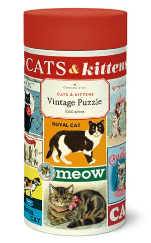 Sensory fun for little hands Cavallini & Co. Vintage Cats 1000 Piece Puzzle
