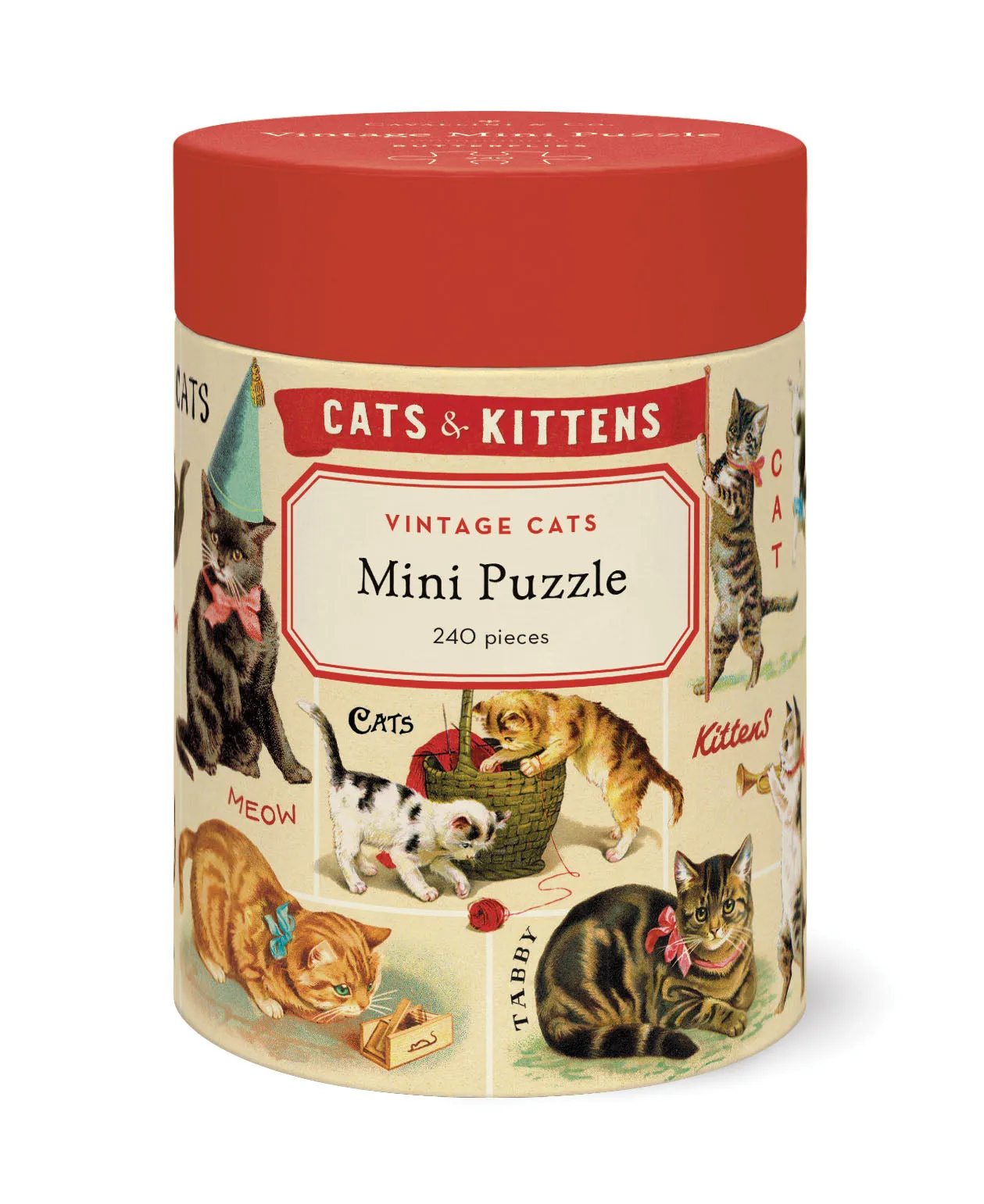 Cavallini & Co. Vintage Cats 240 Piece Mini Puzzle Discover & grow Kid-focused experiences