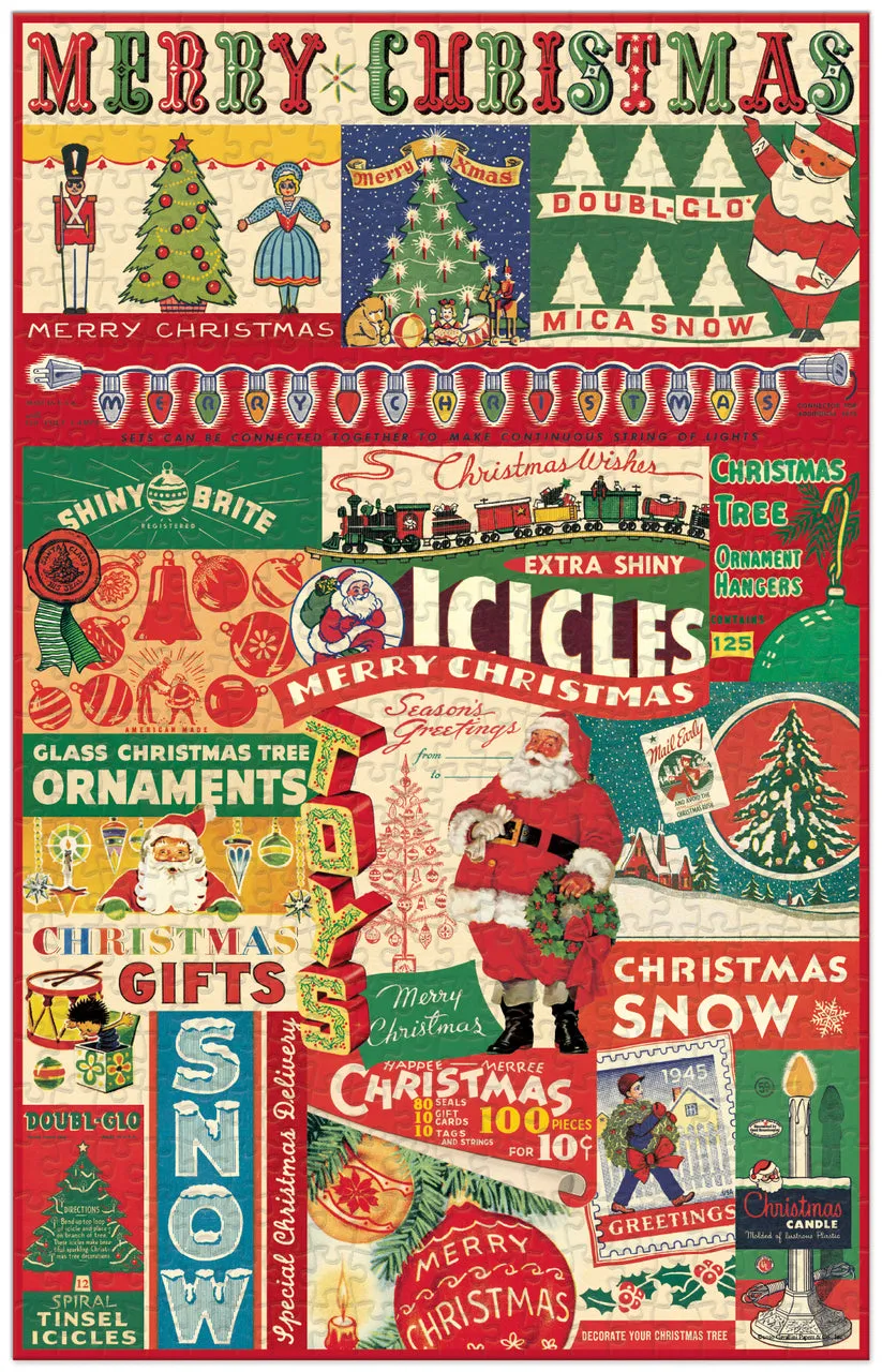 Creative kids Cavallini & Co. Vintage Christmas 500 Piece Holiday Puzzle