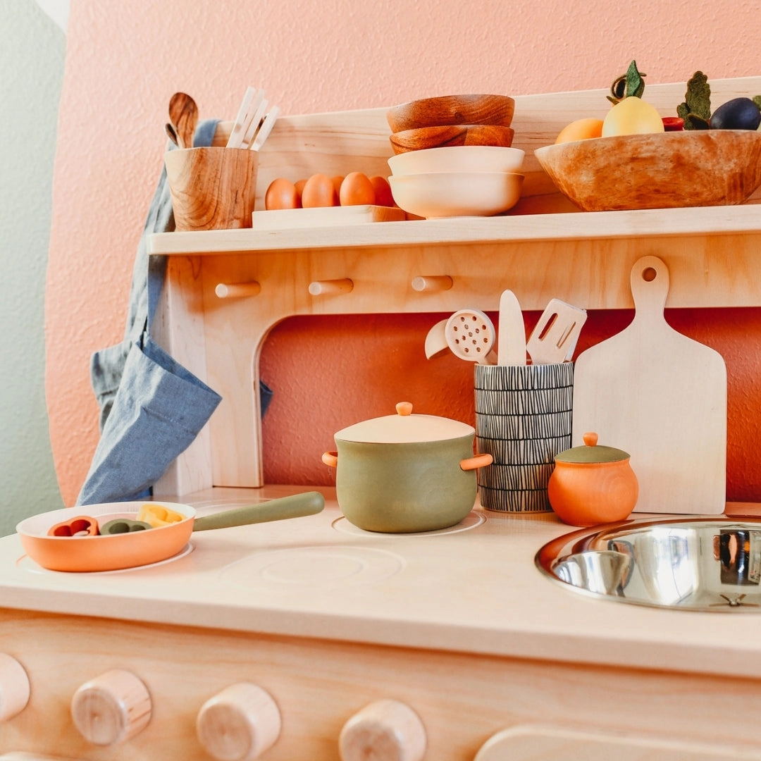 Home learning tools Learning tools Chef'S Wooden Play Kitchen