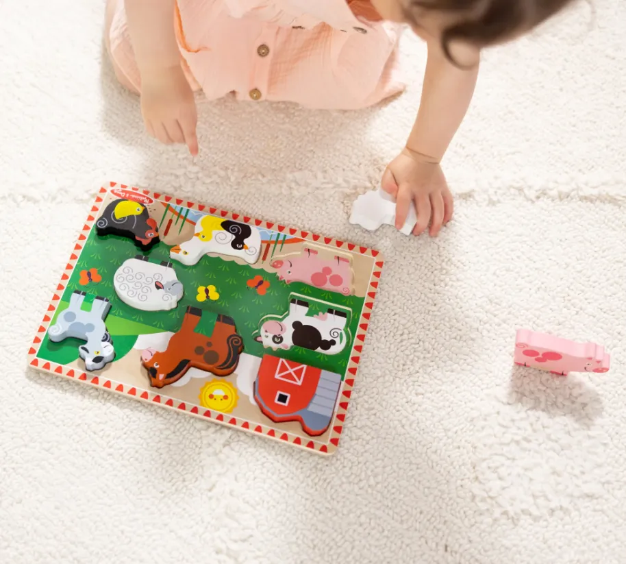 Learn & grow Smart little ones Chunky Puzzle - Farm Animals