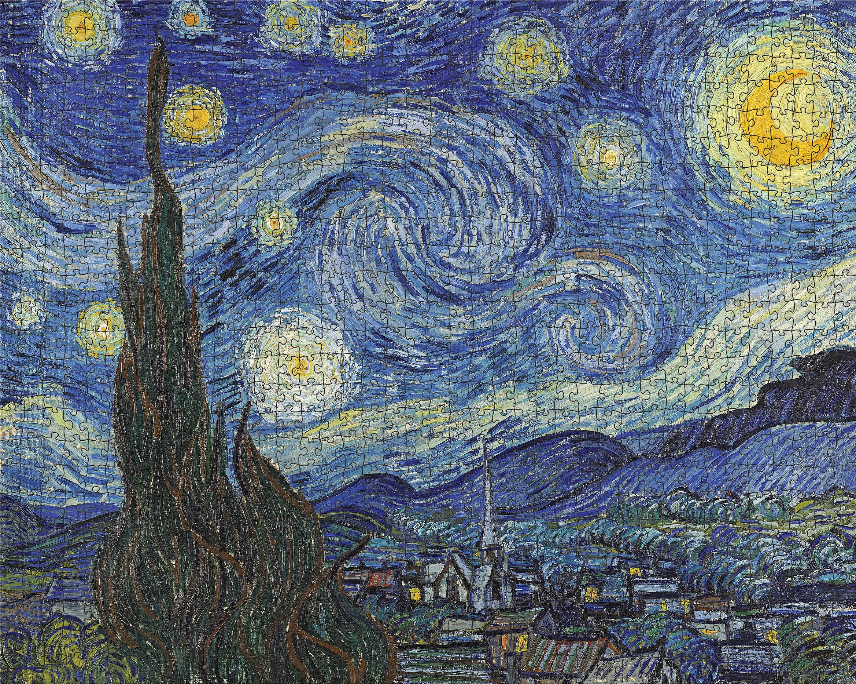 Young explorers Little builders Pomegranate Vincent Van Gogh "The Starry Night" 1000 Piece Jigsaw Puzzle
