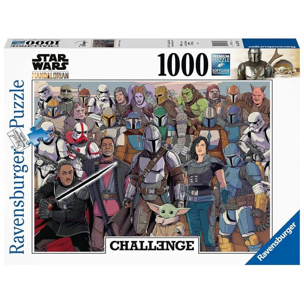 Sw: Mandalorian Challenge 1000Pc Skill-building tools Sensory fun for little hands