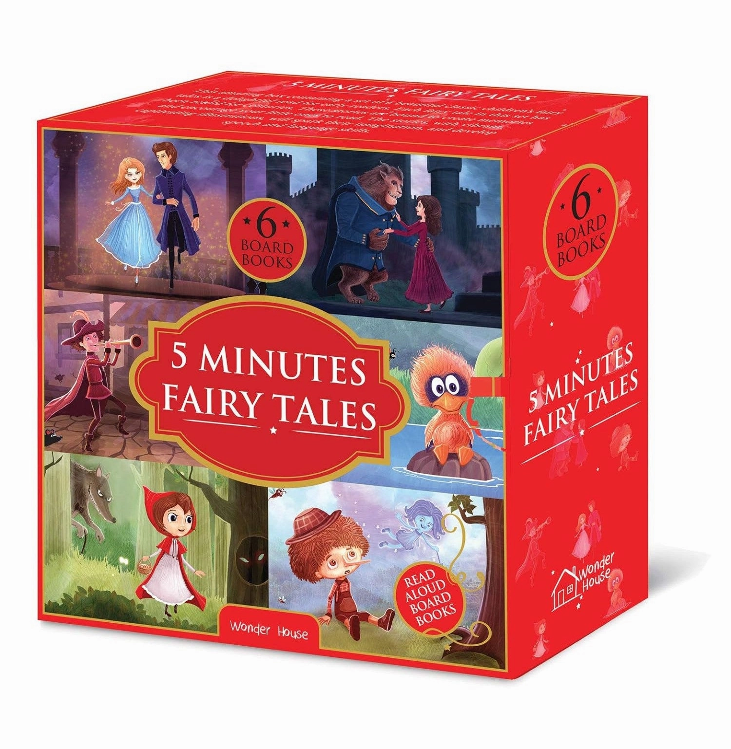 Kid-centered learning Smart activities for young learners 5 Minutes Fairy Tales Bookset: Giftset Of 6 Board Books For Children (Abridged And Retold) [Board Book] Wonder House Books