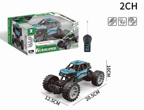 Curious minds Fearless 2-Channel Die-Cast Off-Road Remote Controlled Rc Climbing Car - Green