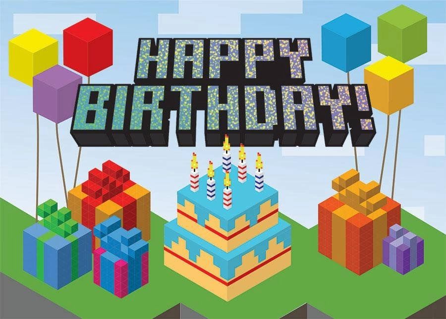 Learning tools Little adventures Video Game Foil Birthday Card