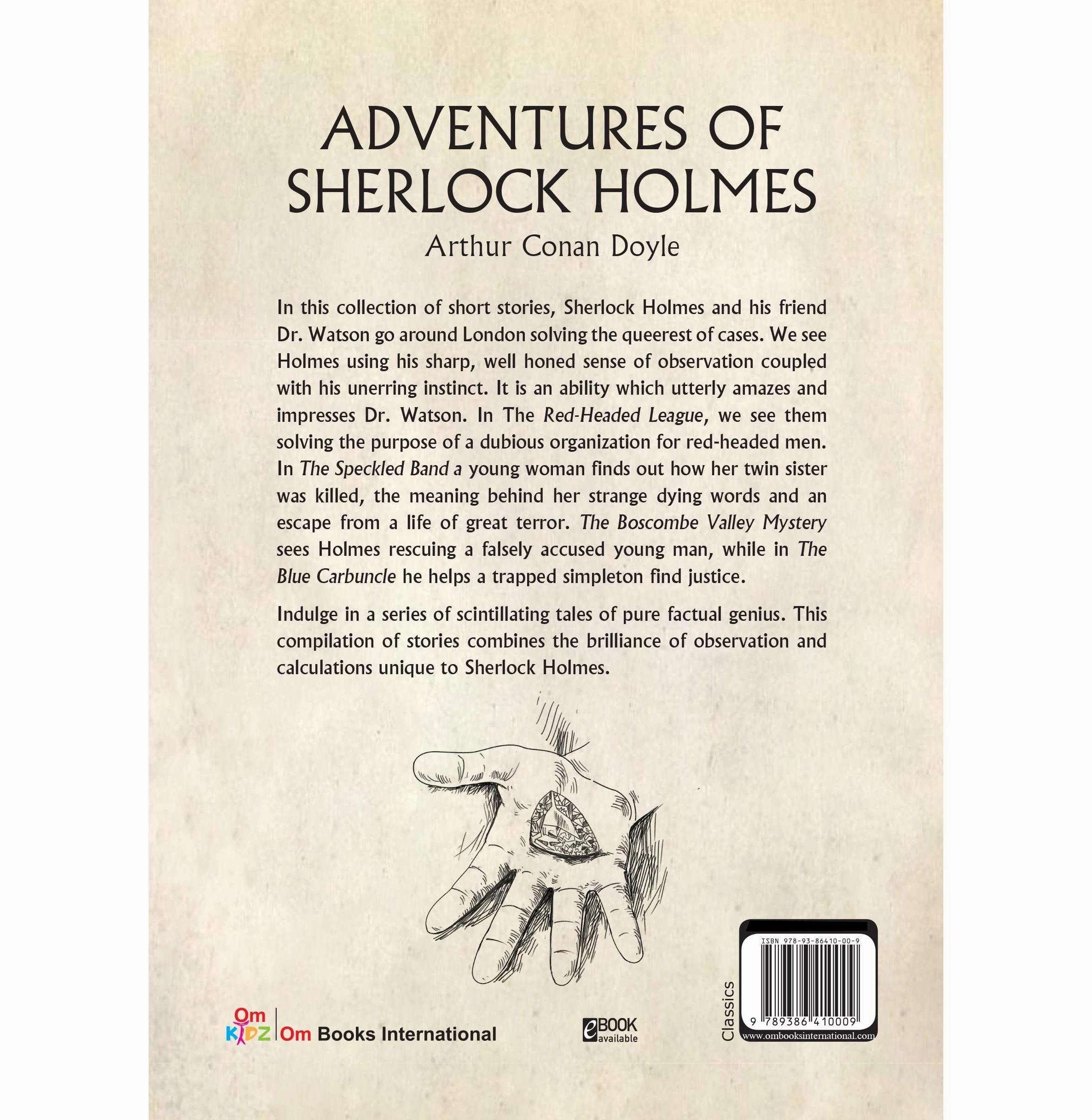 Children Classics : Adventures Of Sherlock Homes : Illustrated Abridged Classics With Practice Questions (Om Illustrated Classics For Kids) [Hardcover] Arthur Conan Doyle Educational fun