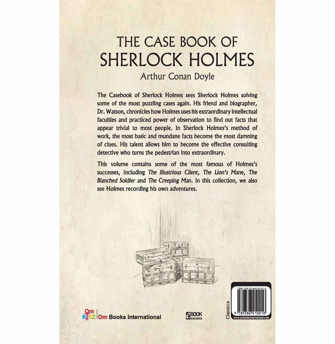 Children Classics : The Case Book Of Sherlock Homes : Illustrated Abridged Classics With Practice Questions (Om Illustrated Classics For Kids) [Hardcover] Arthur Conan Doyle Kids essentials