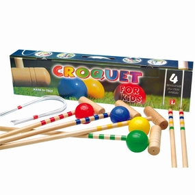 Play-based education Children'S 4 Player Croquet Set