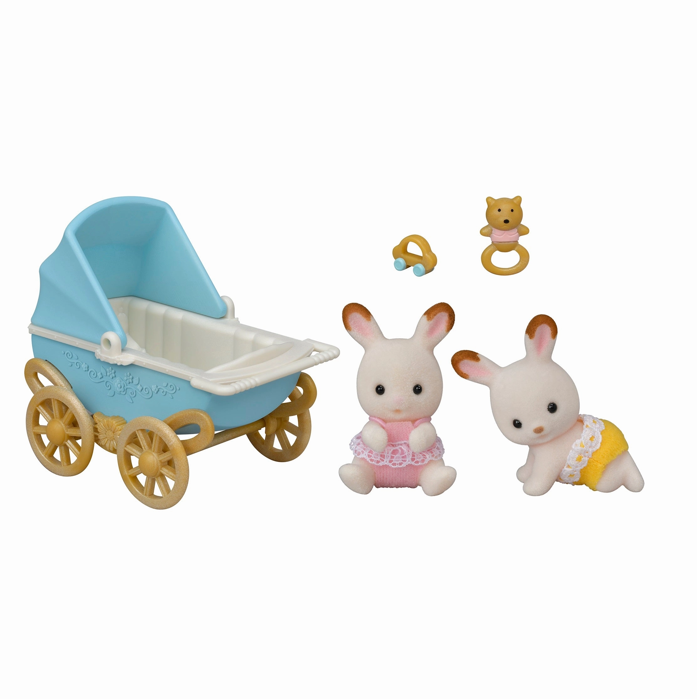 Chocolate Rabbit Twins Set (V2) Sensory fun for little hands