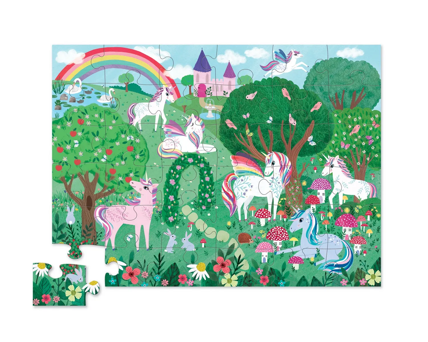 Educational fun Enrichment activities Classic Floor Puzzle 36 Pc - Unicorn Dreams
