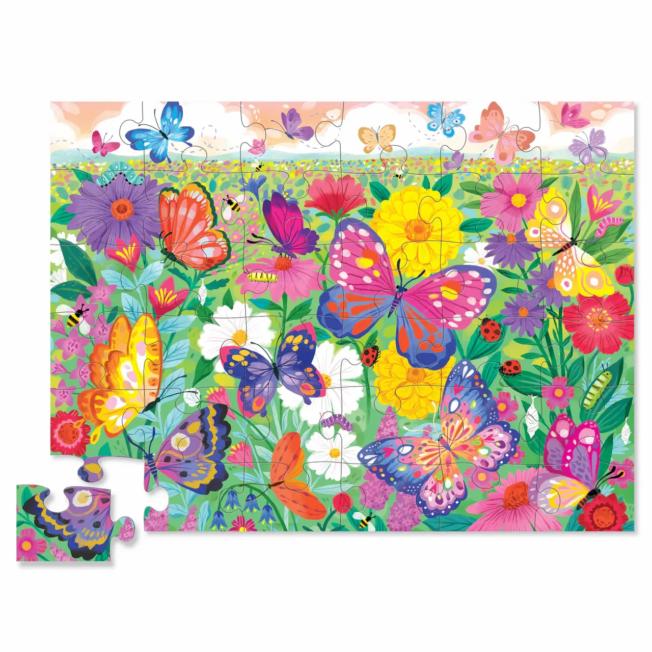 Hands-on discovery Classic Floor Puzzle 36Pc - Butterfly Garden