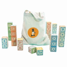Active learners Classic Alphabet Blocks With Canvas Bag