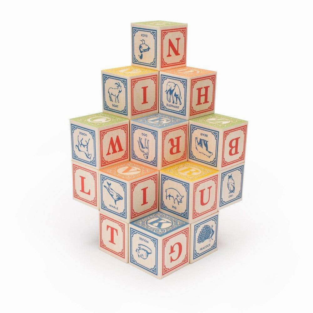 Learn & grow Educational fun Classic Wooden Alphabet Blocks