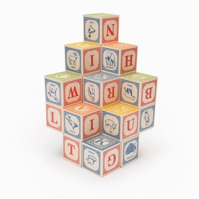 Learn & grow Educational fun Classic Wooden Alphabet Blocks