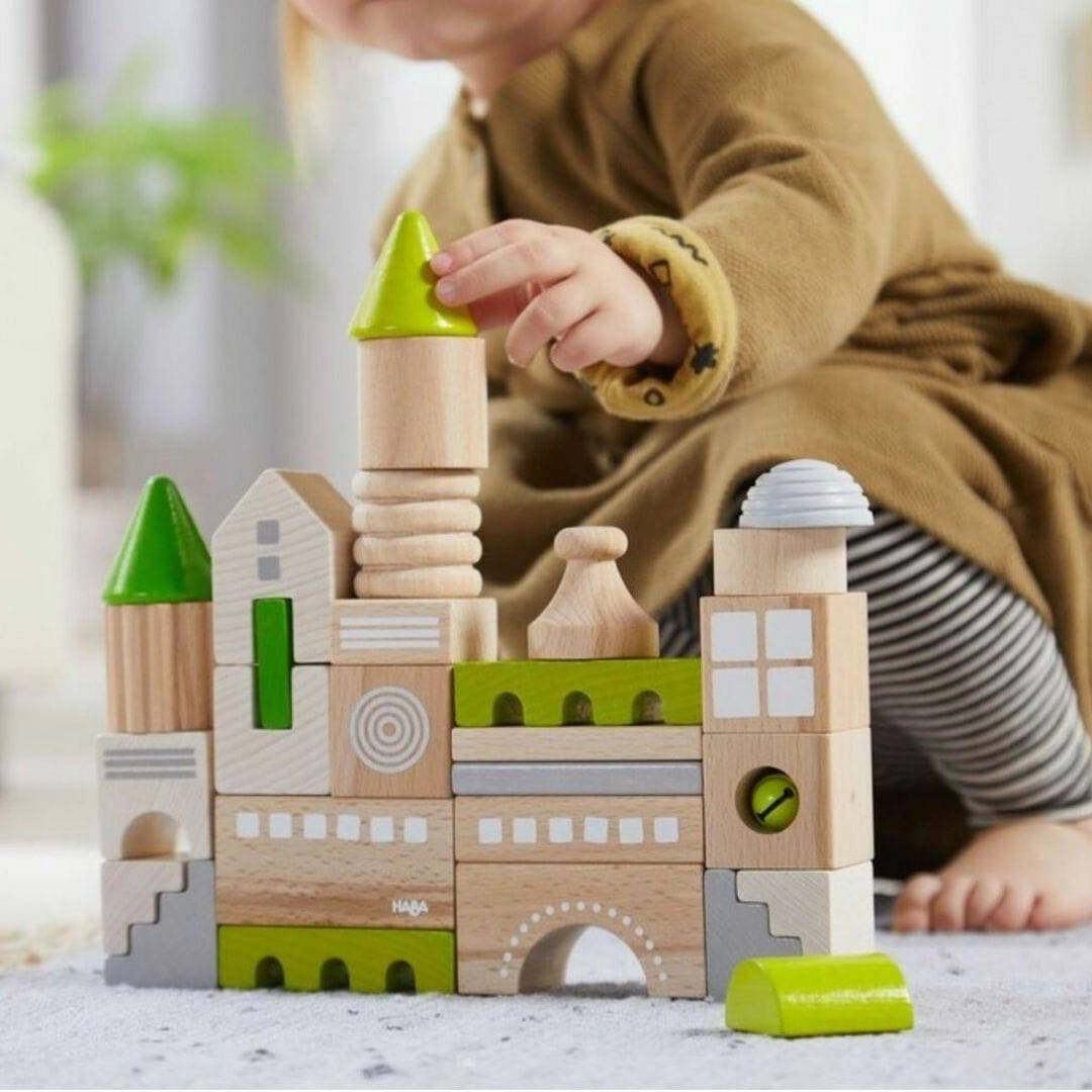 Exploration made fun Educational fun Coburg Wooden Building Blocks
