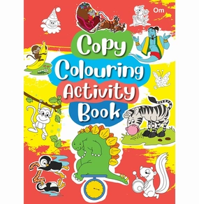 Colouring Book: Copy Colouring Activity Book :1 : Copy Colouring Book For Kids [Paperback] Om Books Editorial Team Preschool minds Learning fun