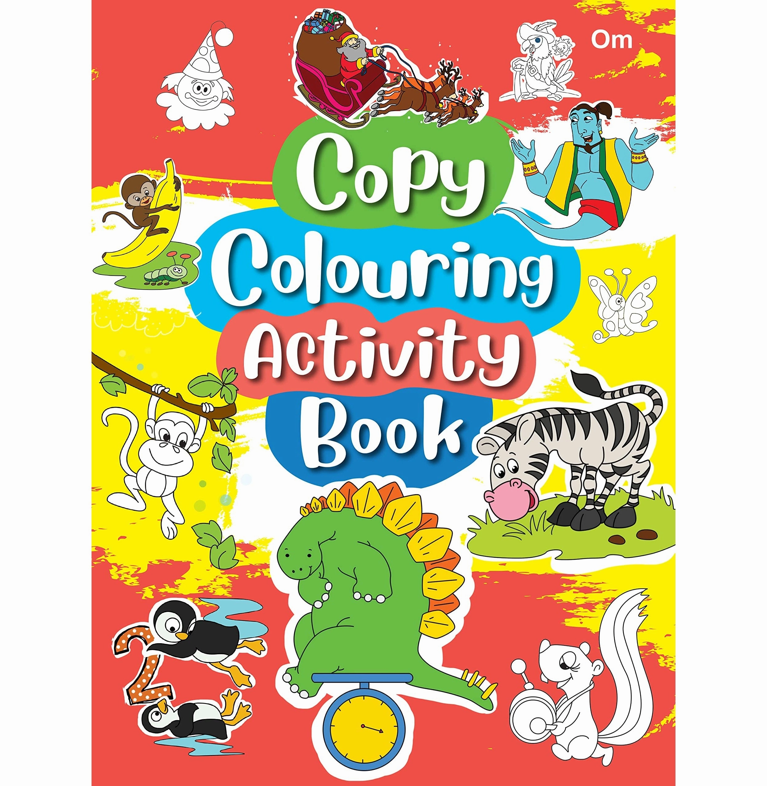 Colouring Book: Copy Colouring Activity Book :1 : Copy Colouring Book For Kids [Paperback] Om Books Editorial Team Preschool minds Learning fun
