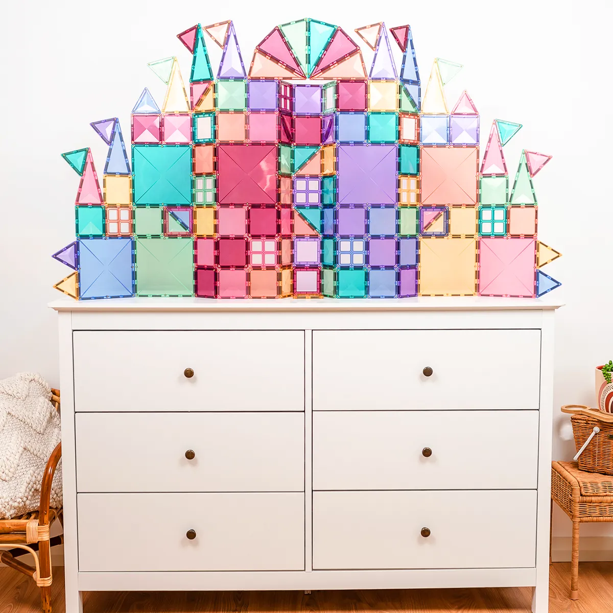 Designed for development Early discovery Connetix Pastel Creative Pack (120 Pc)