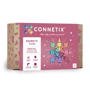 Learning through play Kid-focused experiences Connetix Pastel Geometry Pack (40 Pc)