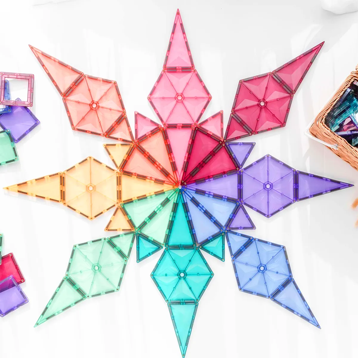 Young explorers Connetix Pastel Geometry Pack (40 Pc)