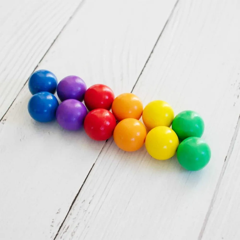 Connetix Rainbow Ball Pack (12 Pc) Creative kids Creative time for curious minds