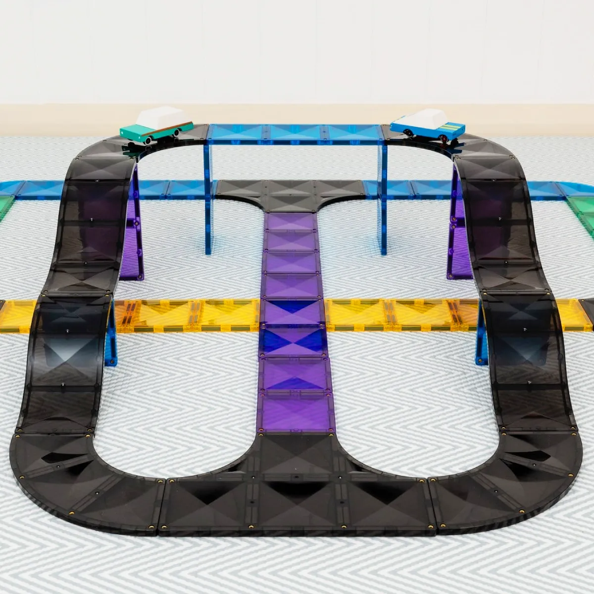 Smart kids gear Growing minds Connetix Ramps And Intersections Pack (16 Pc)