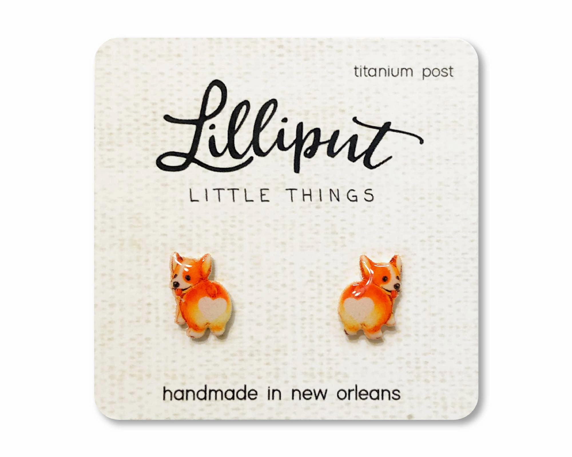 Learn & grow Corgi Earrings