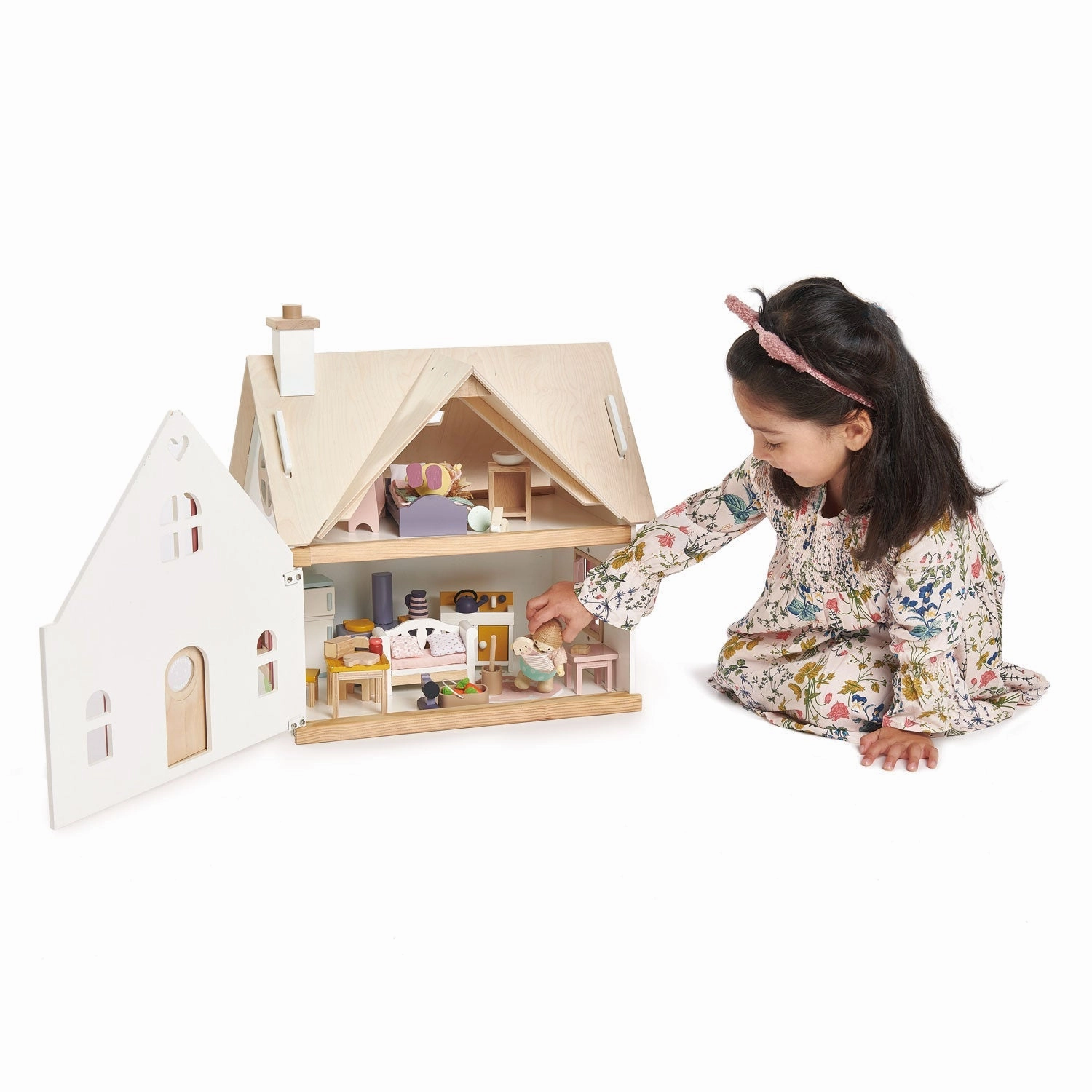 Early learning Child development Cottontail Cottage Wooden Dollhouse