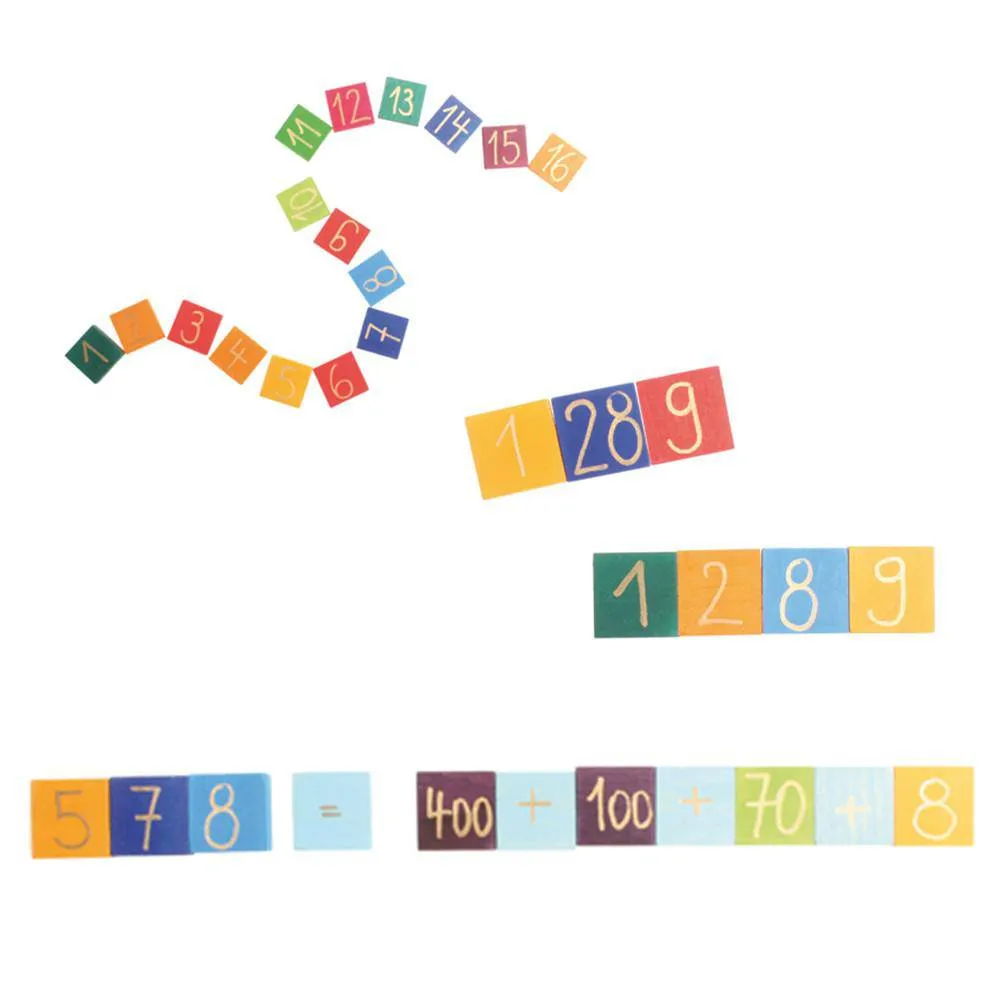 First explorers Counting With Colors Wooden Number Chart