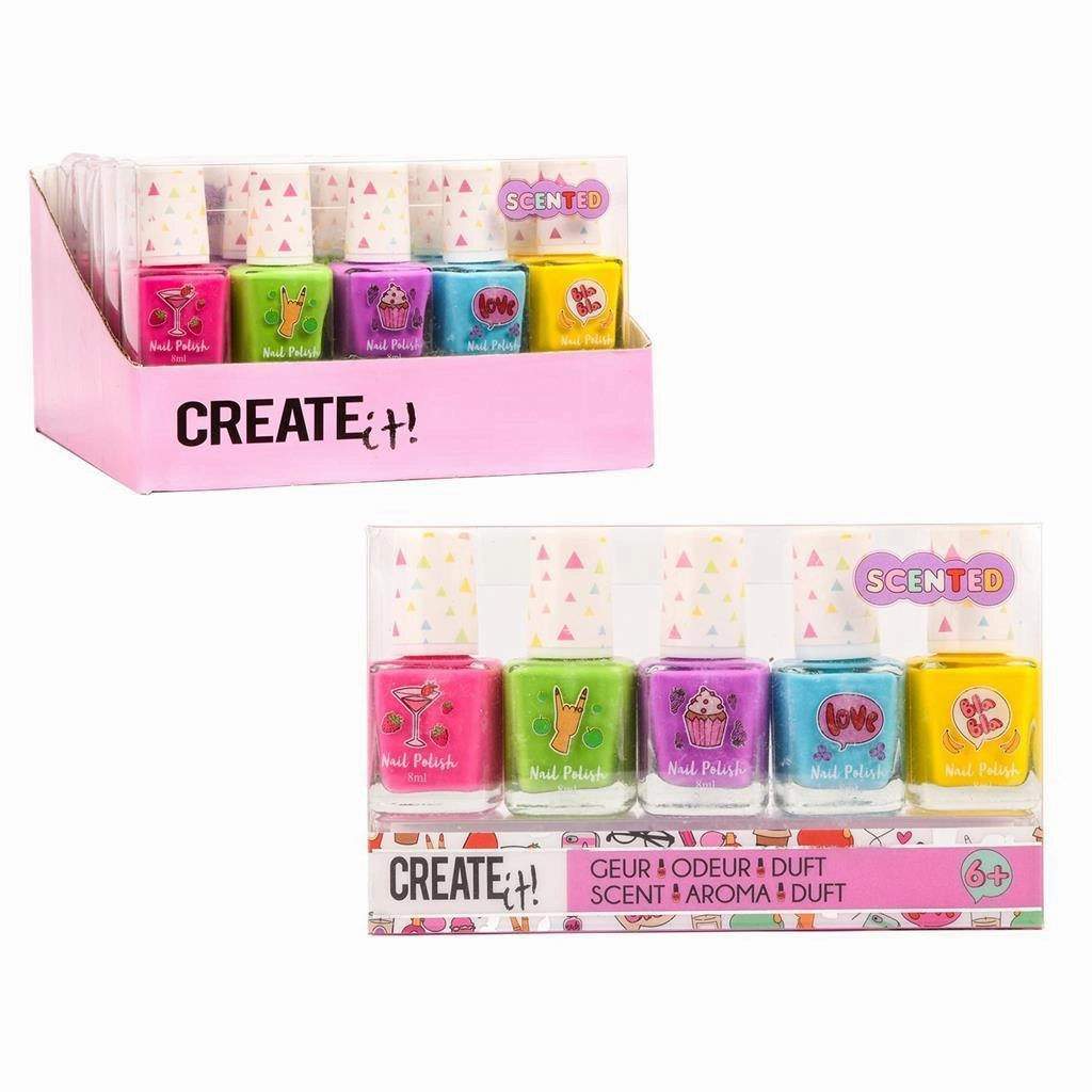 Little builders Create It! Fruit-Scented Nail Varnish 5-Pack