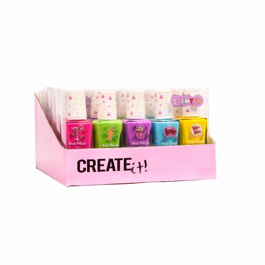 Tools for tiny thinkers Discover & grow Create It! Fruit-Scented Nail Varnish 5-Pack