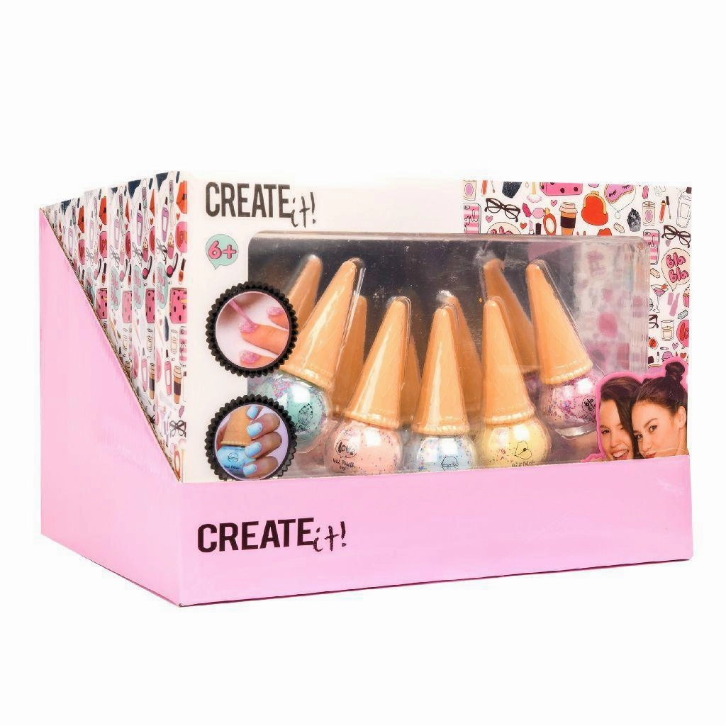 Play-based education Create It! Nail Polish Ice Cream Cone - 5 Pack