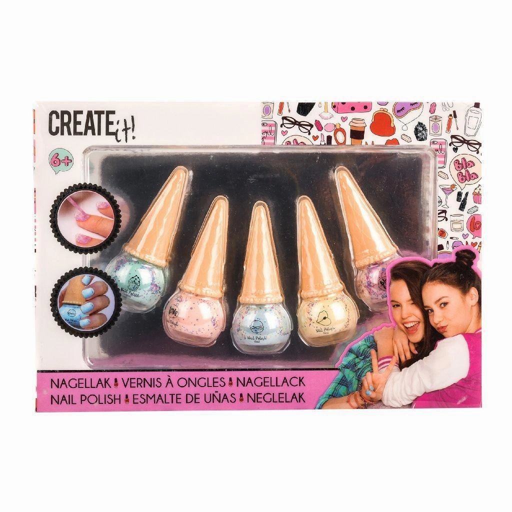 Young explorers Holistic Create It! Nail Polish Ice Cream Cone - 5 Pack
