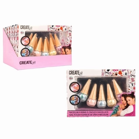Create It! Nail Polish Ice Cream Cone - 5 Pack Quiet play for growing minds Growth tools