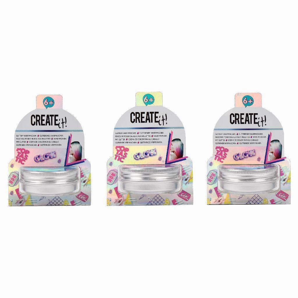 Create It! Poptastic Glittery Hair Mascara - Assortment Little creators