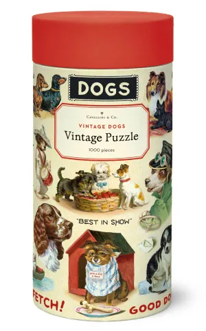 Cavallini & Co. Vintage Dogs Collage 1000 Piece Puzzle Creative kids