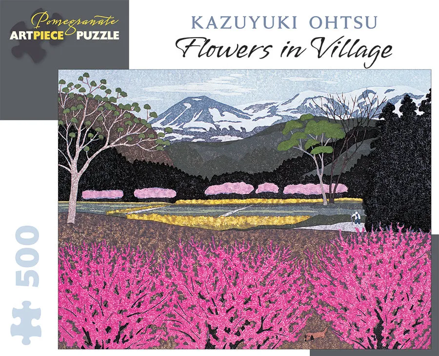 Kazuyuki Ohtsu "Flowers In Village" 500-Piece Jigsaw Puzzle Young learners