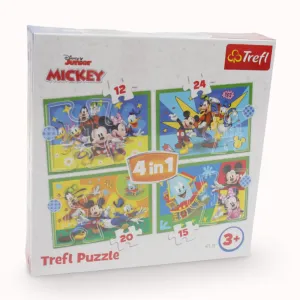 Growing minds Little learners Trefl 4In1 Mickey Mouse Among Friends Puzzle