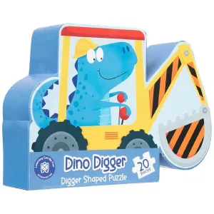 Play & learn Holistic 20 Pc Dino Digger - Digger Shaped Puzzle