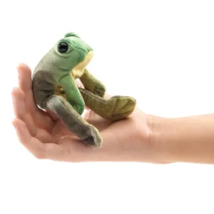 Mindful play Playful learning Mini Sitting Frog Finger Puppet