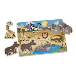 Safari Peg Puzzle Joyful learning