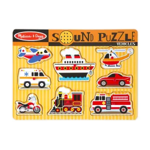 Sound Puzzle - Vehicles Enrichment activities Thoughtful learning